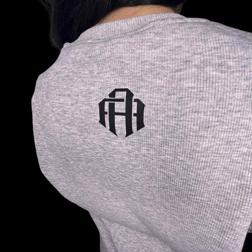 Knights Armour Waffle Crew Neck Grey